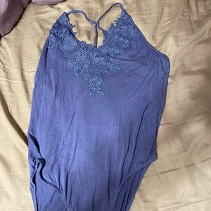 EUC Charolette Russe embroidered body suit xl